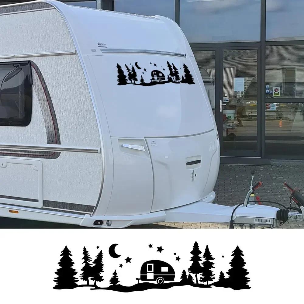Auto Berg Grafik Aufkleber für Wohnmobil Pferdeanhänger Wohnwagen Wohnmobil Van Karosserie Dekor Vinyl Aufkleber Auto Tuning Zubehör