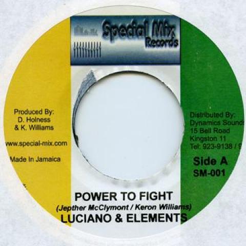 

7inch Record LUCIANO, ELEMENTS / ELEMENTS - Power To Fight / For What I Have Special Mix 2006 Jamaica Reggae, Ska & Dub