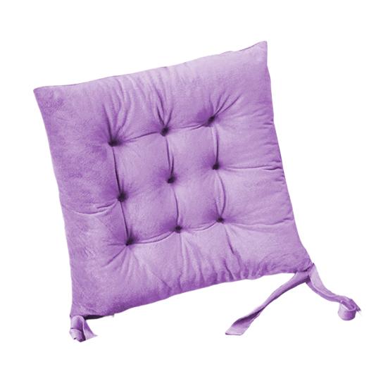 Seat Cushion Crystal Velvet Fabric Thickened High-Elastic Sponge Long Sitting Comfort Cushion Anti-Slip Design Solid Color Chair Cushion