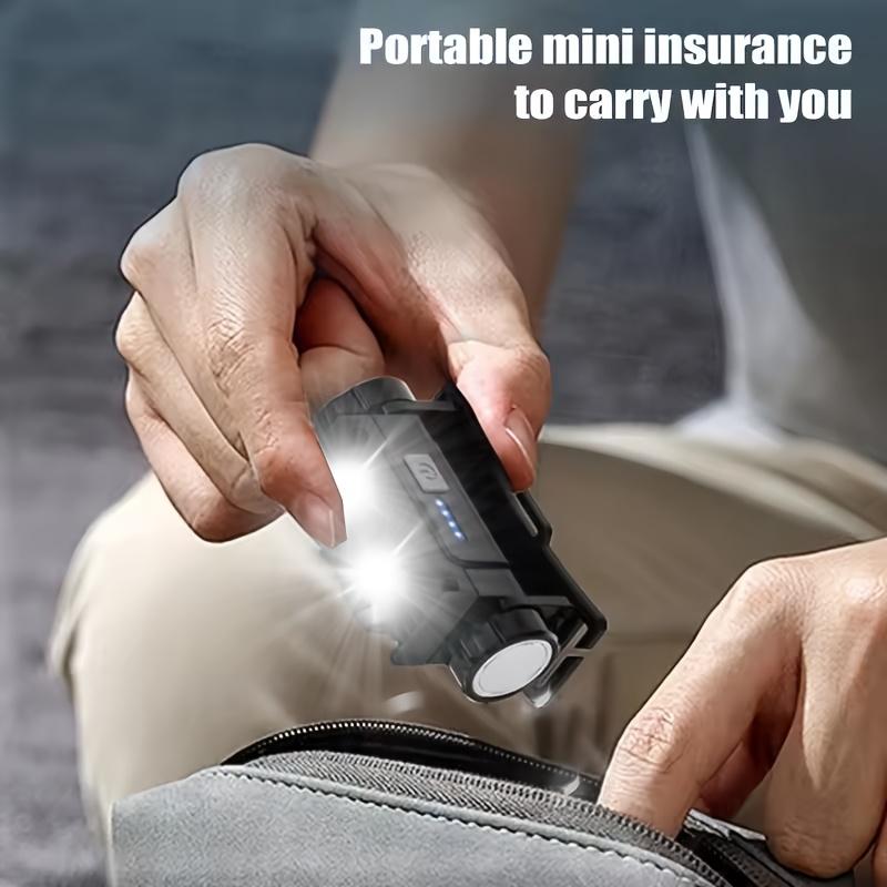 USB Wiederaufladbare Stirnlampe Taschenlampe 6LED Freihändig Magnetische Arbeitsleuchte mit Leistungsanzeige für Außen- und Innengebrauch