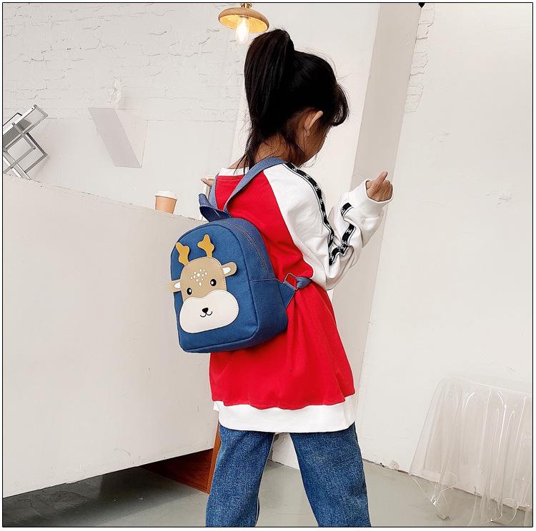 Cartoon Canvas Rucksack für Kinder im Alter von 2-5 Jahren, Niedliches Design für Jungen und Mädchen, Ideal für Früherziehung