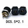 10 Paar 5,5 mm x 2,1 mm Klinkenstecker Buchse für DC-Netzteil Ersatz Stecker & Buchse DIY für DC-Hohlstecker Langlebig