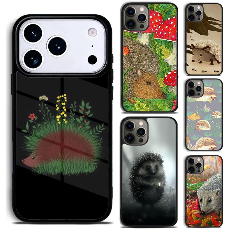 Hedgehog in the forest Phone Case for iPhone 17 16 15 Pro Max Air 14 13 12 11 Plus Shockproof Cover