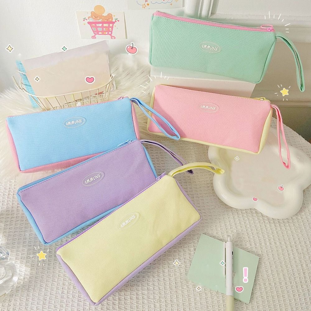 

Cotton Linen Pen Bag Stationery Stationery Organizer Portable Pencil Case Student