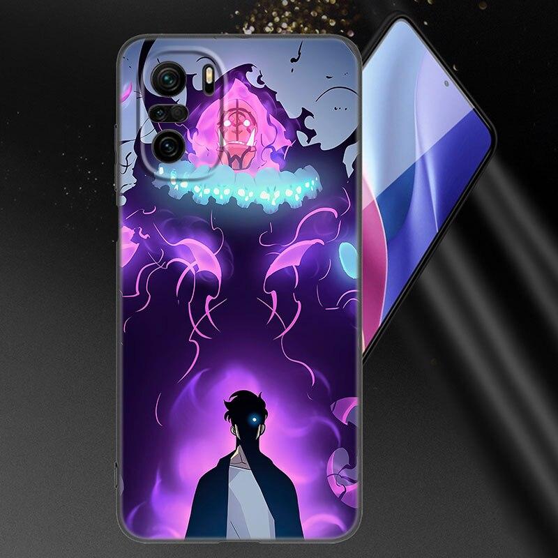 Anime Solo Leveling Phone Case For Xiaomi Mi POCO X3 NFC GT M4 M3 12 11T 10T Pro A3 11 Lite NE 5G 12X 11i F3 Soft Black Cover