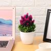 Wedding Christmas Desktop Ornament Artificial Flower Fake Potted Simulation Bonsai Plastic Plant