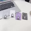 Kratzfest Für MagSafe Geldbörse Acryl Transparentes Telefon Magnetischer Kartenhalter Unifarbe für iPhone 17 16 15 14 13 12 11