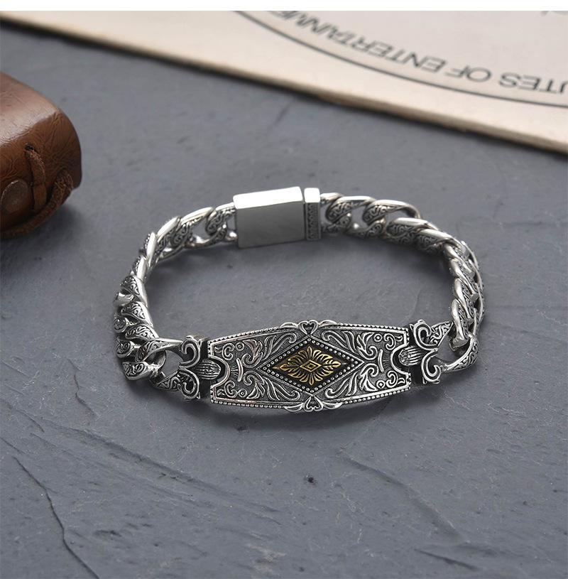 

Браслет из кости дракона с булавкой Модный мужской индивидуальный простой парный универсальный крутой