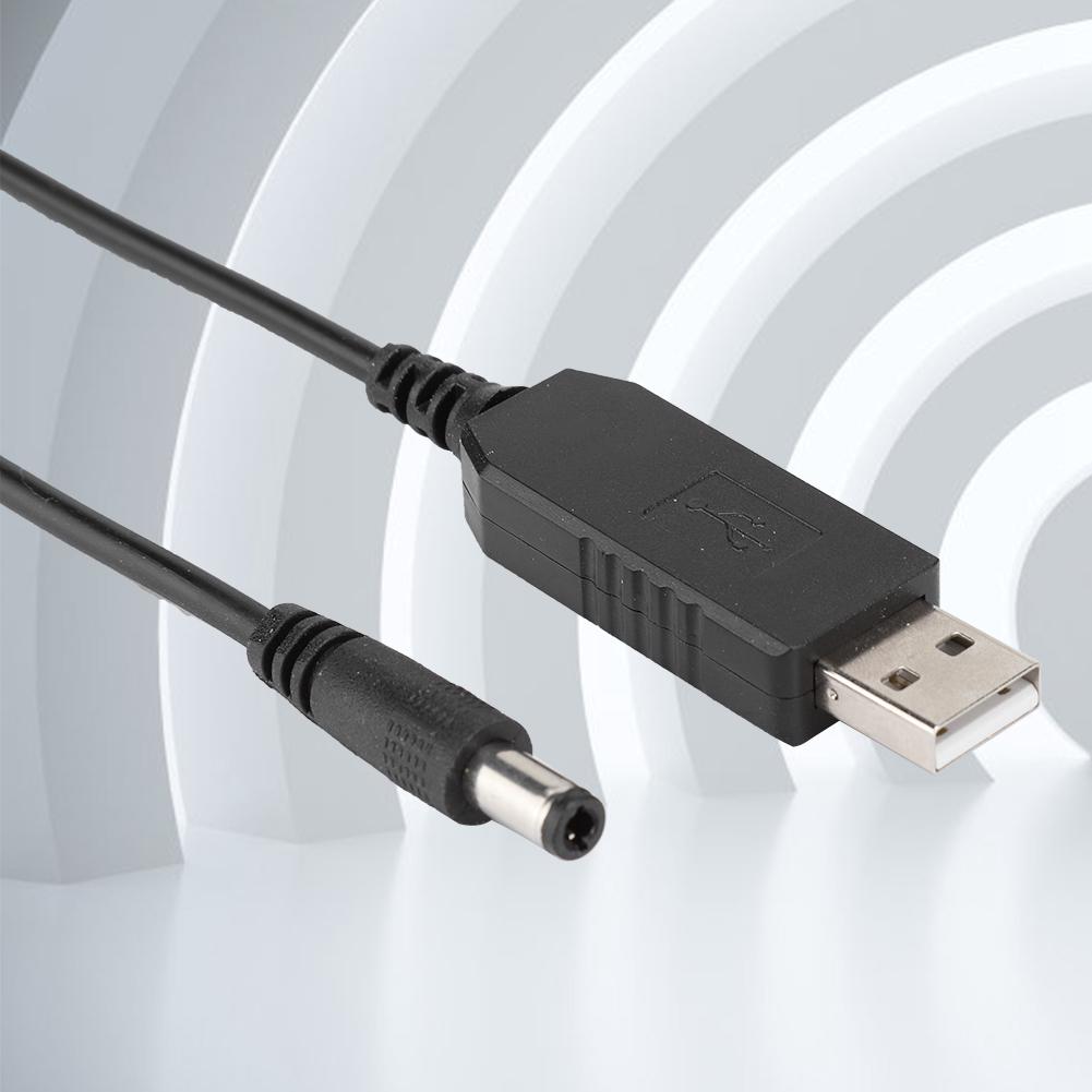 USB auf 5,5 mm x 2,1 mm Schnittstelle, 5 V auf 12 V Boost-Leitung für Schreibtischlampen, Router, Modems