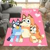 Bluey Family Adventure Carpet Design for Foyer Decorate Room Bedrooms Dormitory Anti-slip Rug Office Home Decor Gift for Festivals