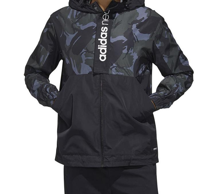 Adidas Neo Jackets Men's Black Hooded Moderate Other FN6543