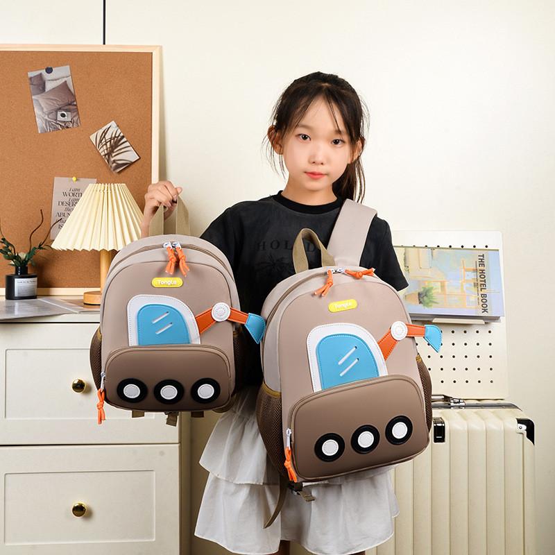 Excavator Cartoon Children Little Backpack With Adjustable Straps School For