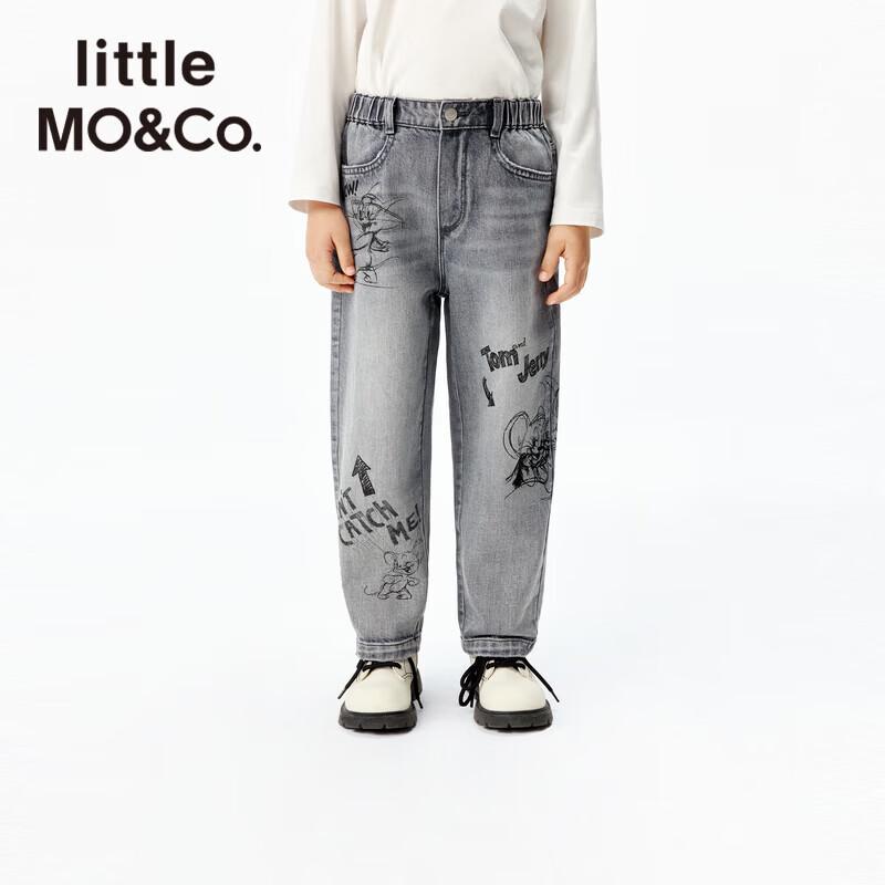 маленькая MO&Co. Джинсы для детей, коллаборация Tom & Jerry 140