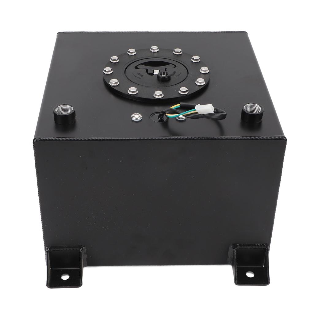 5 Gallon 20L Fuel Cell Tank with Cap Aluminum Alloy Black Fuel Cell for Hot Rod Street Racing Track
