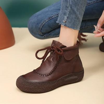 Women's Single Shoes Spring Autumn Thick Sole Car Suture Strap Oxford Shoes Fashion Comfortable Increase Non-slip Zapatos Mujer