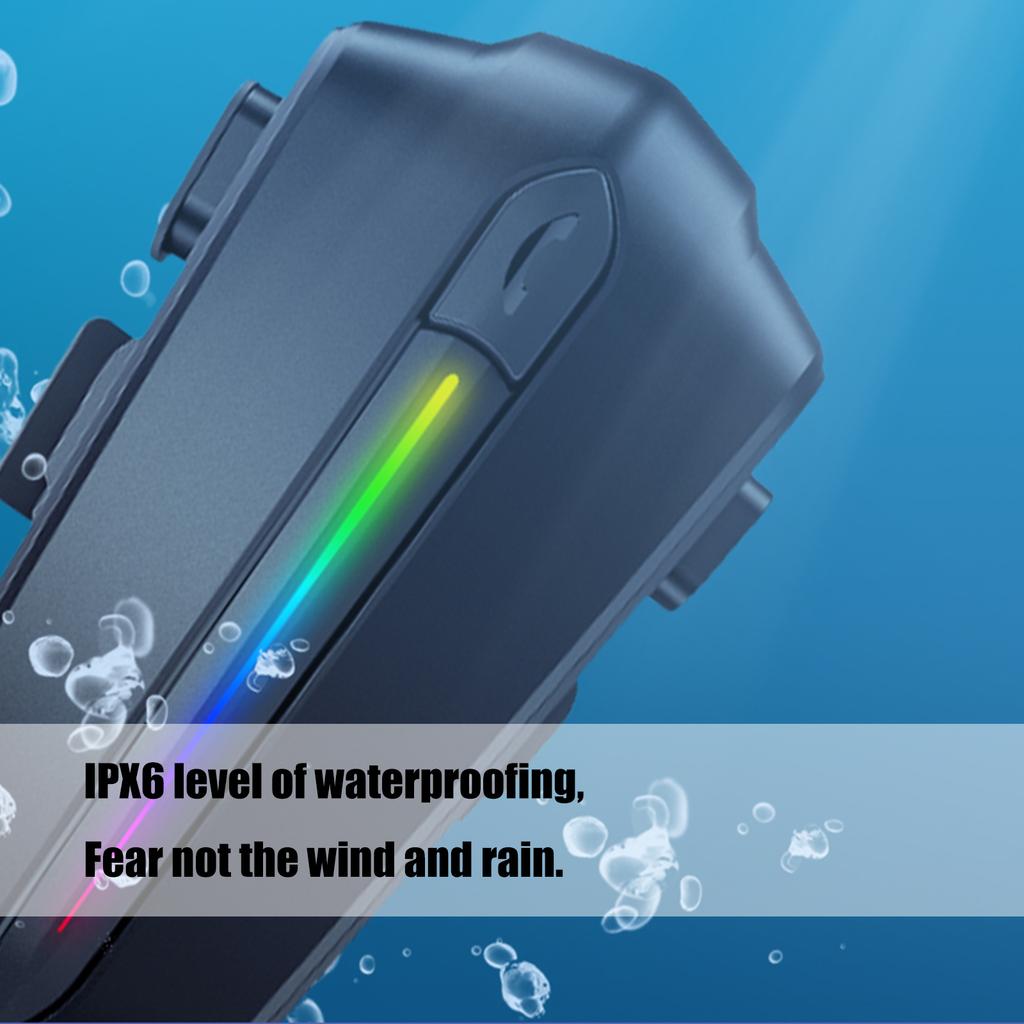 Motorcycle Headset, C5S Motorcycle Intercom Headphone Noise Cancellation Clear Sound IPX6 Waterproof