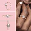 925 Sterling Silver Ring Sparkling Blue Heart Crown Snowflake Ring for Women Original 925 Silver Rings Brand Jewelry Joyas