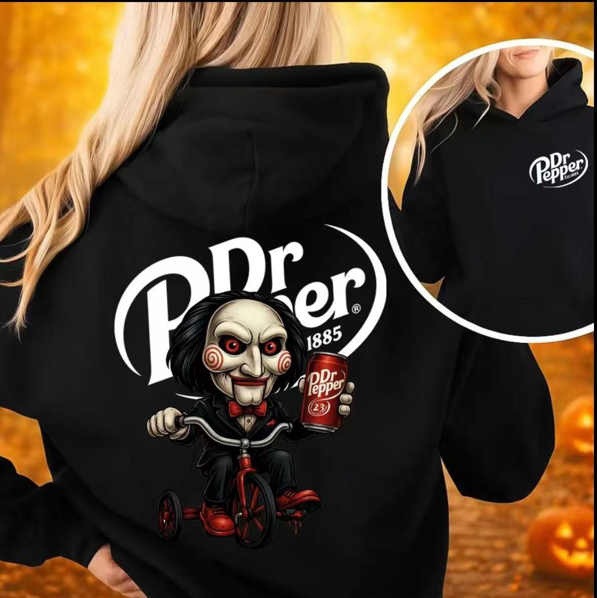 Unisex European and American Stylish Loose Fit Hoodie with Letter Print Extra Large