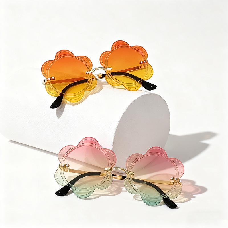 Sunglasses for Women, New European and American Style, Unique Frameless Floral Sunglasses, High-end Street Style, Hip-hop Eyewear