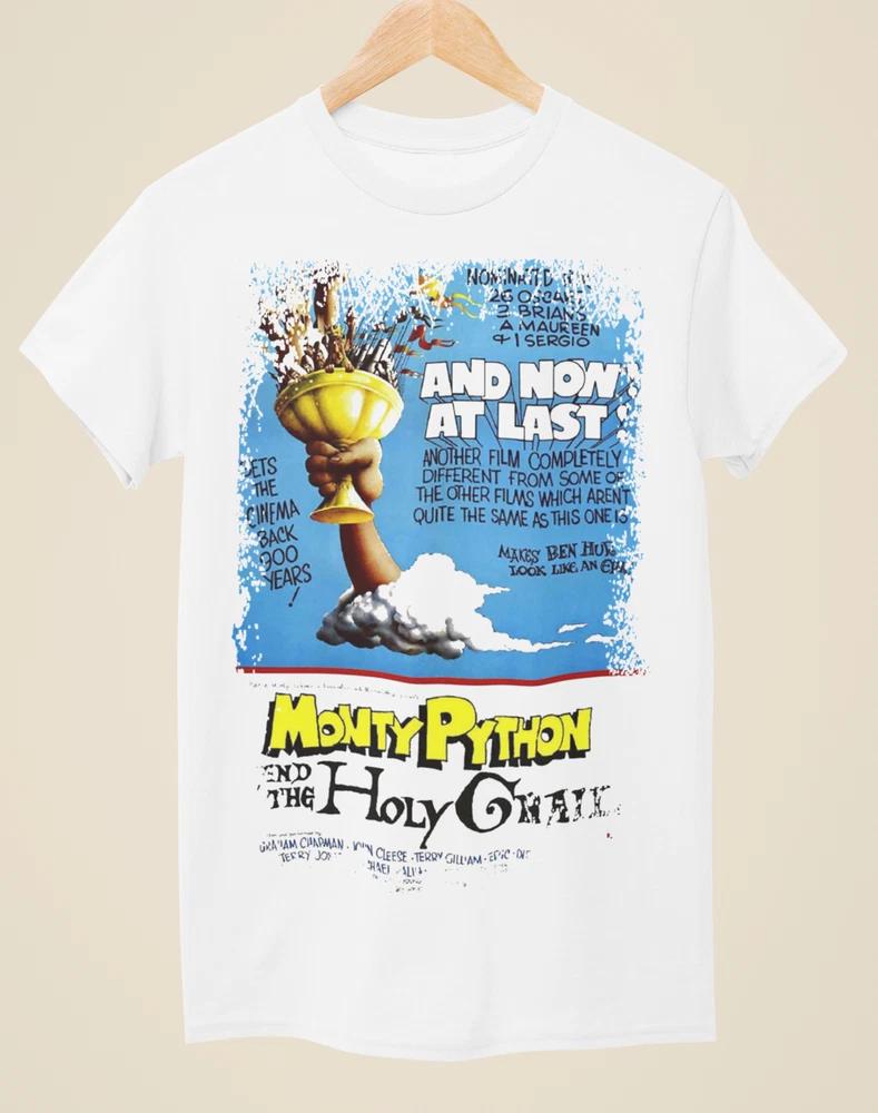 Monty Python The Holy Grail Movie Poster Inspired Unisex White TShirt S