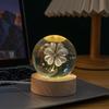 3D Laser-Engraved Milky Way Moon Crystal Ball Night Light