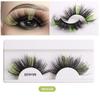 8D Colored Mink Hair False Eyelashes Natural Docile Thick Eyelashes