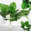 1/10 STÜCKE Künstliche Bambusblätter Simulation Kunststoff Bambusblätter Zweige Für Hochzeitsornamente Heim Garten Büro Dekorationen