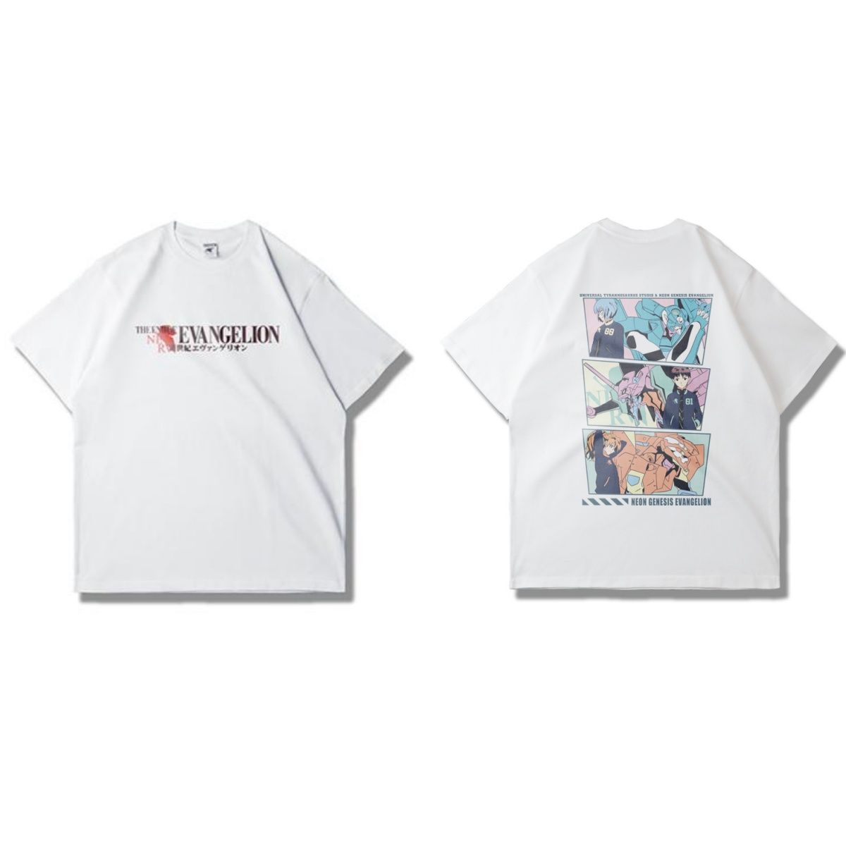 

Neon Genesis Evangelion EVA Rei Ayanami Manga Panel Graphic TShirt Anime Streetwear Cotton Oversized Tee for Unisex Daily Wear 3XL