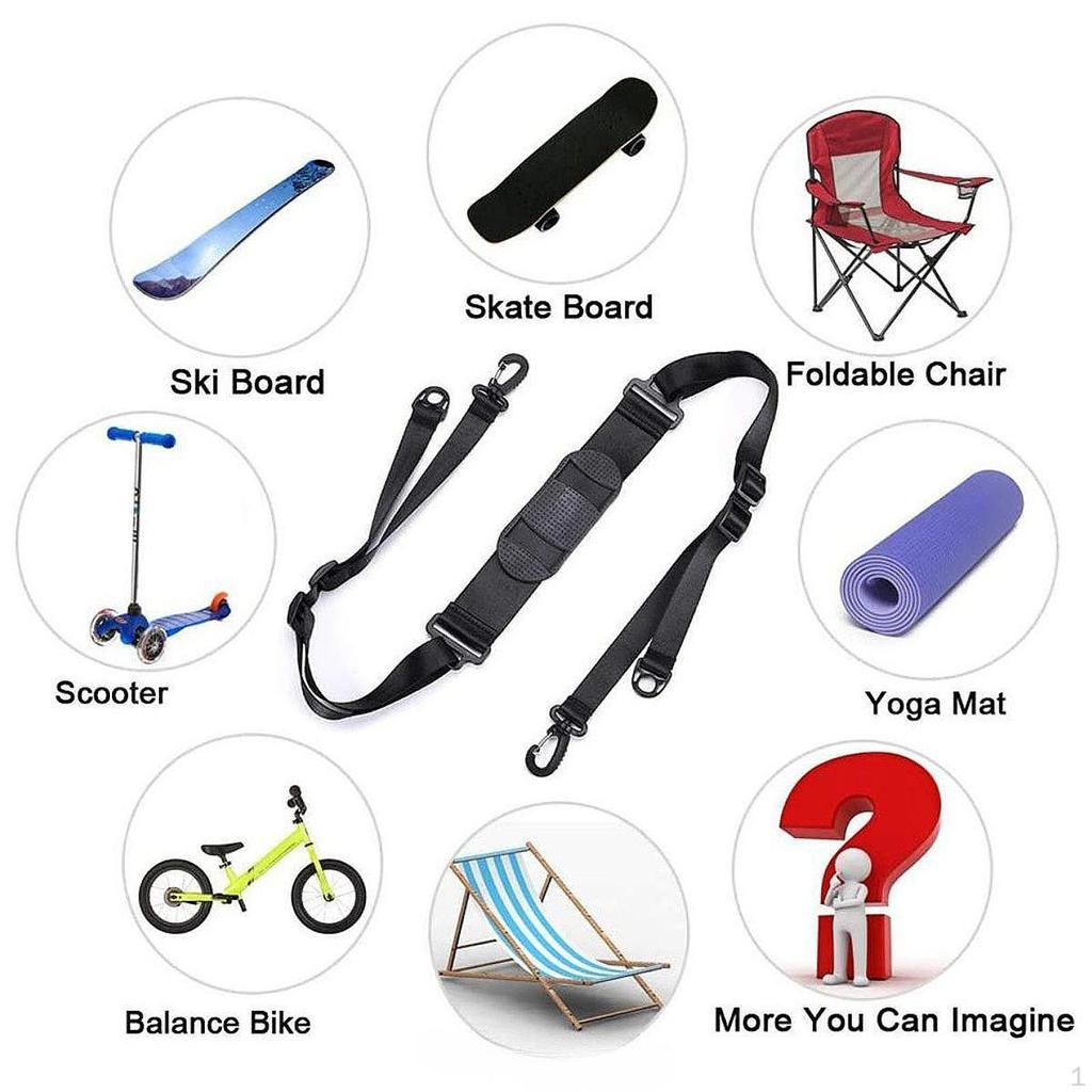 Kick Shoulder Strap Carrying Lightweight Compatible Portable Black Nylon for Foldable Bikes