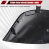 735450654 735450655 Left & Right Rearview Mirror Cover Arm Stem Cover Stem Cap Trim For Fiat 500 2012 2013 2014 2015 2016 2017