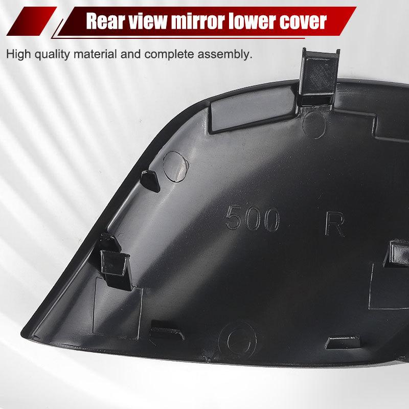 735450654 735450655 Left & Right Rearview Mirror Cover Arm Stem Cover Stem Cap Trim For Fiat 500 2012 2013 2014 2015 2016 2017