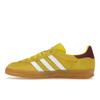 Adidas Gazelle Indoor Bright Yellow Burgundy Women Sneakers Cloud-White Collegiate-Burgundy IE7003
