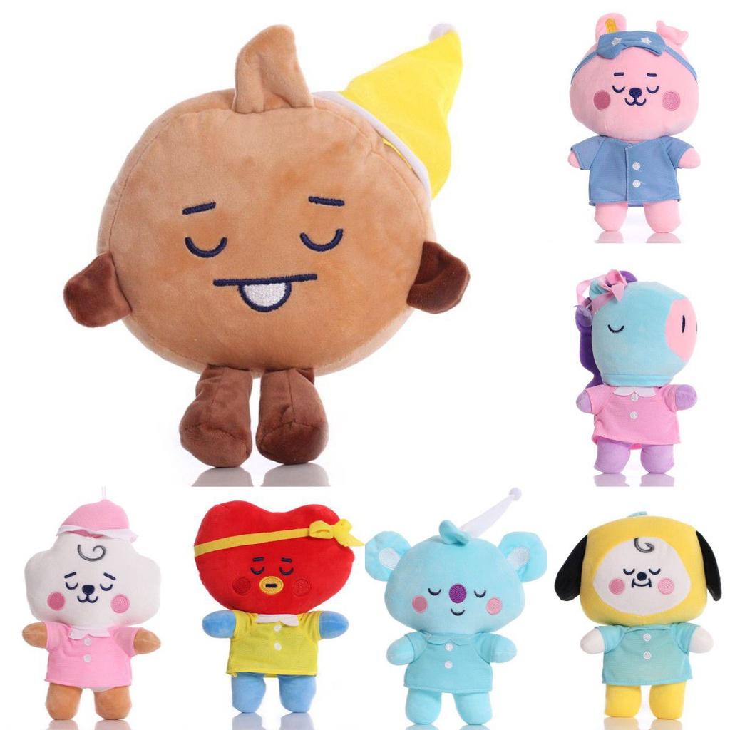Bt21 Plush Toy Stuffed Doll Tata Mang Chimmy Rj Koya Cooky Shooky Van Bts Kpop