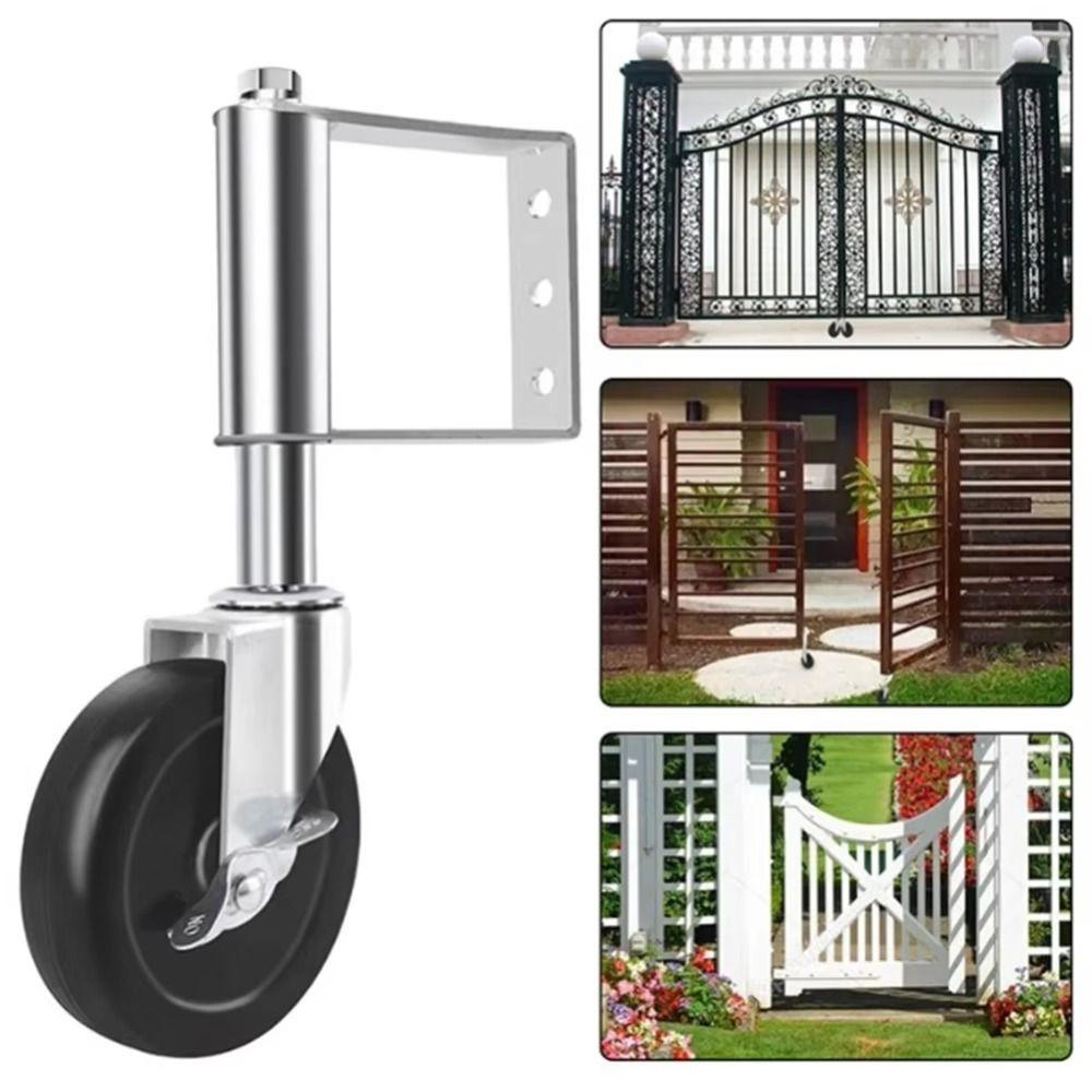 Suppress Vibration 360° Rotate Gate Wheels With Brake Gate Caster Wooden Gate and Fence