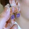 Light Luxury High-end Zircon Ear Buckle Fashionable Earrings