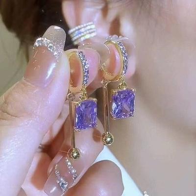 Lehký luxusní vysoce kvalitní zirkonová náušnice Módní náušnice