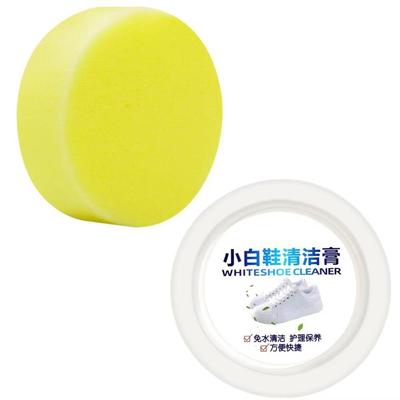 120g White Shoes Cleaning Cream Stains Remover Shoes Whitening All-Purpose Cleansing Cream With Wipe Sponge For Shoes Sneakers