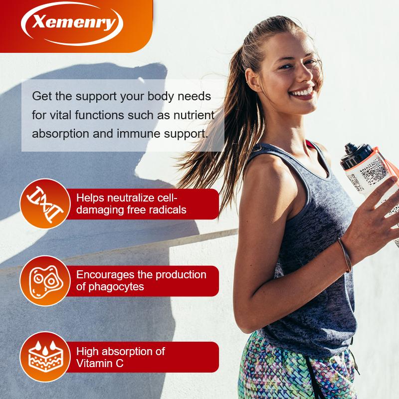 XEMENRY Vitamina C Liposomiale da 1500mg - Antiossidante, Promuove un Sistema Immunitario Sano
