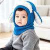Plush Fabric Baby Shawl Cartoon Puppy Hood Scarf Soft Touch Toddler Cloak  Outdoor Wear