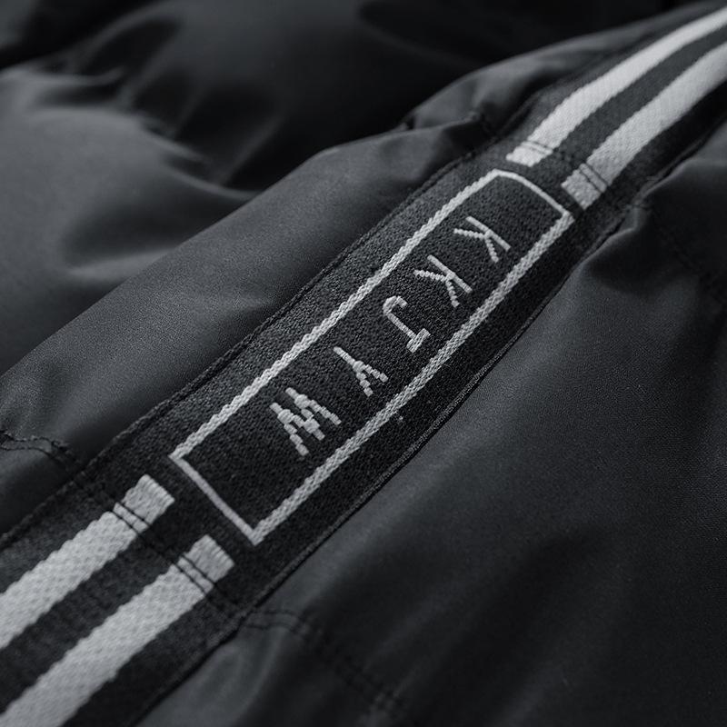 Jaqueta Masculina com Capuz à Prova de Vento para Caminhada ao Ar Livre Inverno Frio Espessada Quente Leve Casual Solta Confortável de Algodão