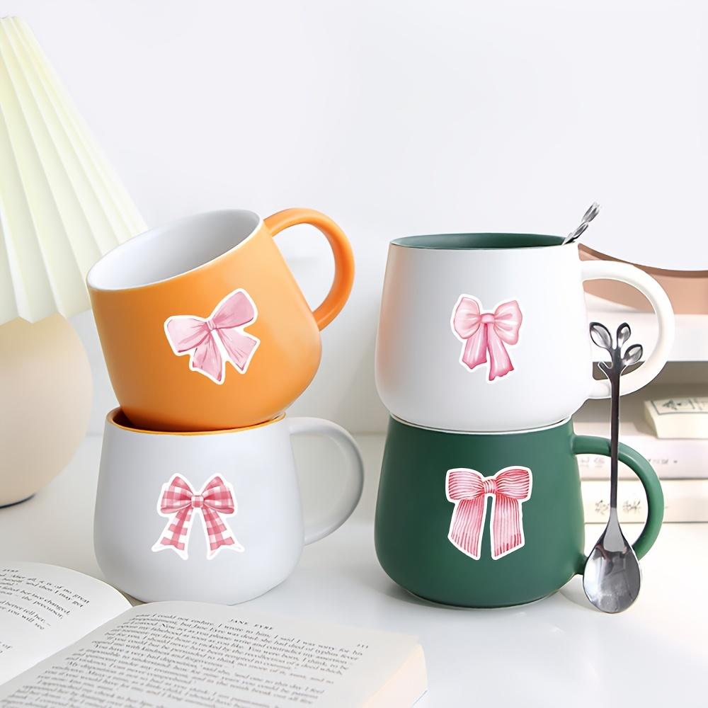 103pcs Pink Bow Graffiti Stickers, Cute Cartoon Aesthetic Waterproof Vinyl Decals, Suitable for Water Bottles, Laptops, Phones