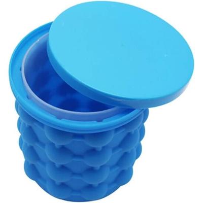 Ice Bucket Creative Ice Silicone Bucket Mold Portable Ice Cube Maker (2 In 1) Gain De Place Ice Cube Maker, for Carbonated Drinks[671]