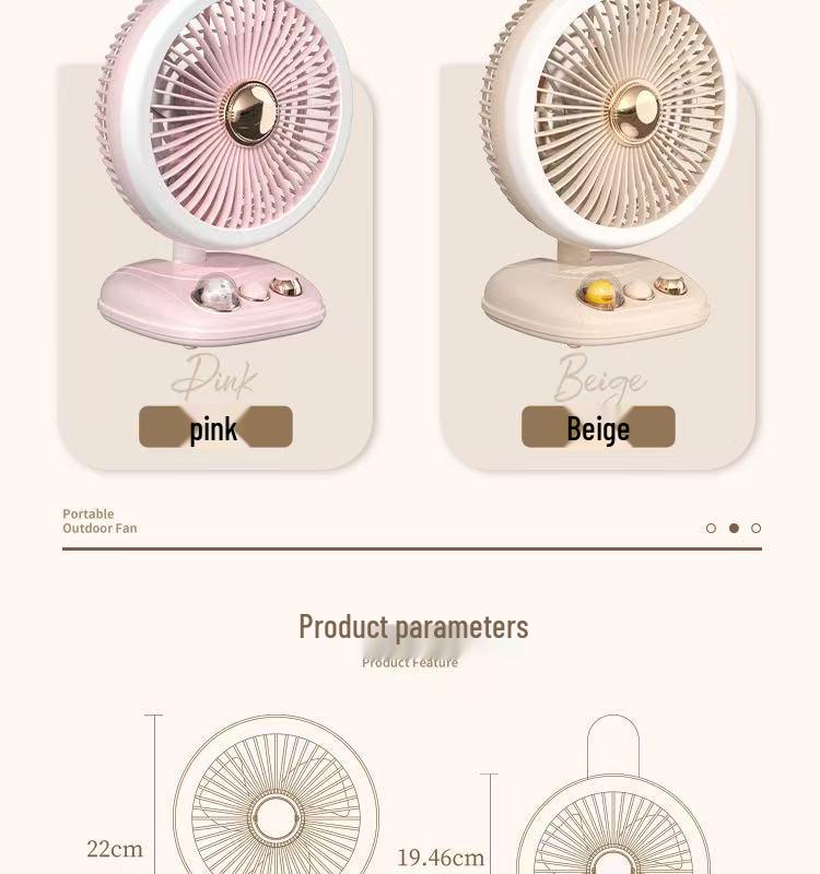 New Wall-Mounted Mini Portable Desk Fan with USB Charging, Strong Wind Power for Dorms and Homes