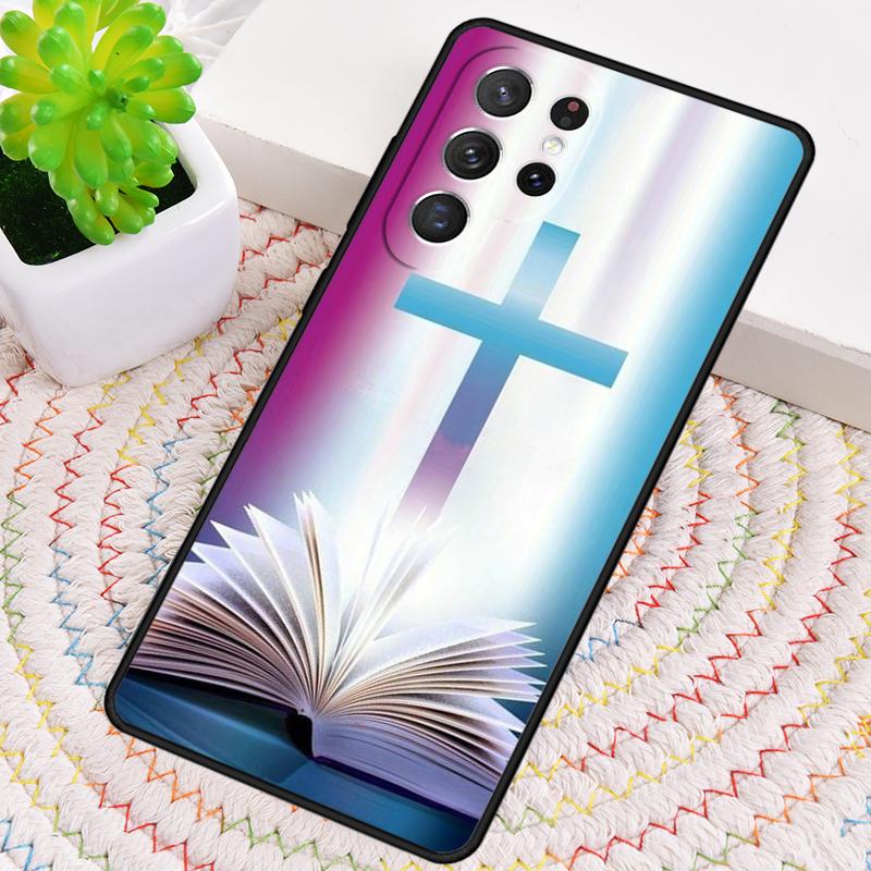 Faith Cross Cool Phone Case for Samsung Galaxy note 10 pro S26 Ultra S23 S24 FE S25 S21 S22 PLUS shockproof Cove