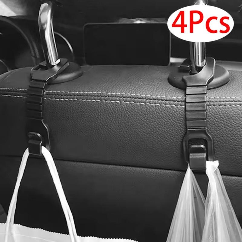 4Pcs Car Creative Multi-Functional Seat Back Hook for Hanging Bags, Umbrellas, Drinks, and Other Items