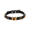 Soft Leather Cat Collar Fashion Tiger Eyes Decoration Puppy Neck Strap Kitten Necklace Accessories Cat Supplies XS/S/M Chihuahua