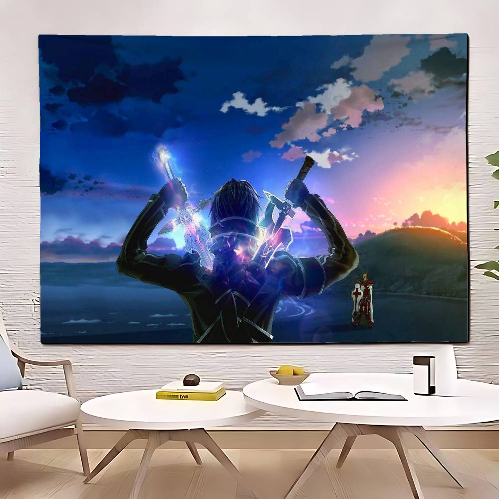 SSword Art Online Tapestry Customizable Tapestries Of Various Styleswall Hangings Celebrity Photo Printingwall Hangings