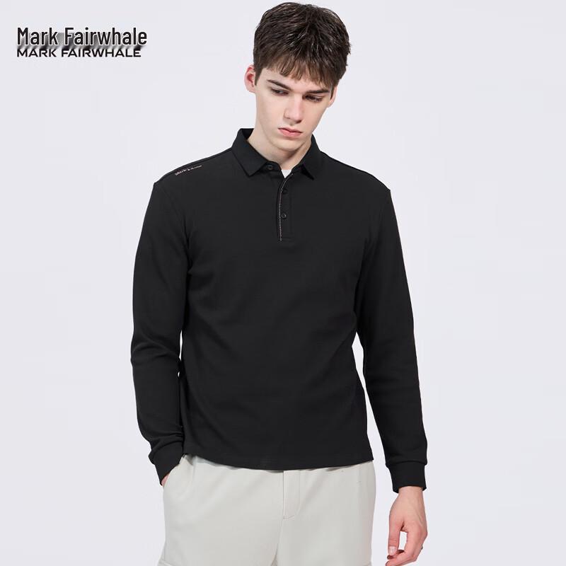 Mark Hua Fei Men s Pure Cotton Embroidered Polo Shirt M