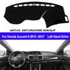 TAIJS Car Dashboard Cover For Honda Accord 9 2013 2014 2015 2016 2017 Dash Mat Dash Board Pad Carpet Automobile Dashmat Anti-UV