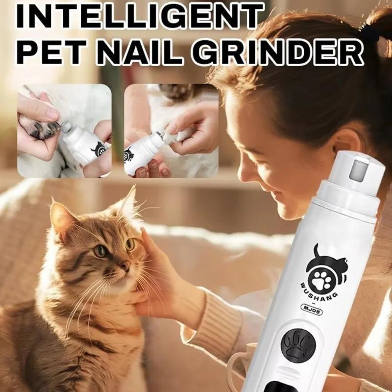 Neue USB-Aufladung Elektrische Hunde-Nagelschere LED-Licht Polierscheibe Hunde-Nagelschleifer Haustier-Nagelpflege Katzenpfotenpflege